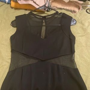 Black shear cut out dress.